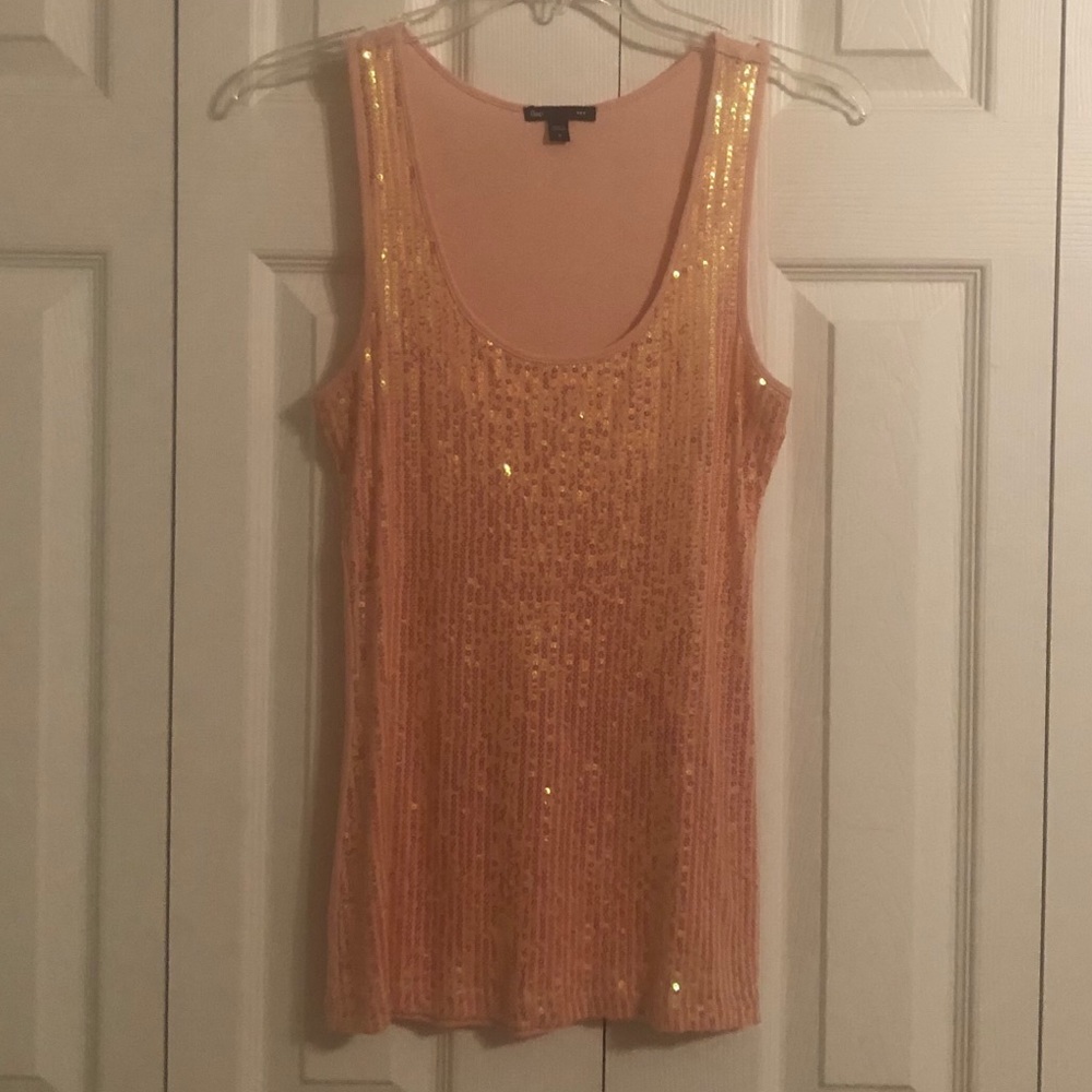 Gap Pink Sequin Tank Top